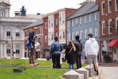 Portland Lobster Roll Walking Food Tour – Waterfront Stories - Getting from downtown to the working waterfront (and that lighthouse view)