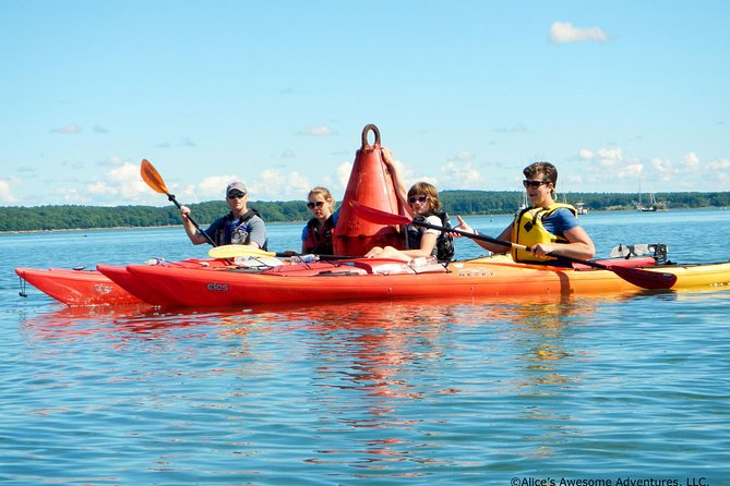 Sea Kayak to an Island Tour in Casco Bay - Entering Casco Bay from Mere Point: your kayak lesson and launch rhythm